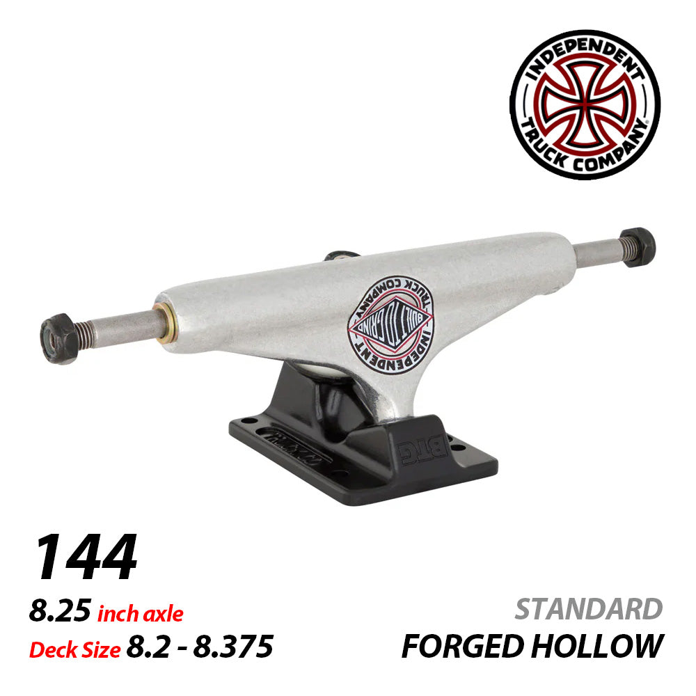 144 STAGE 11 FORGED HOLLOW BTG SUMMIT SILVER BLACK SKATEBOARD TRUCKS