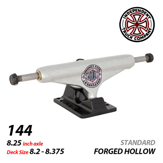 144 STAGE 11 FORGED HOLLOW BTG SUMMIT SILVER BLACK SKATEBOARD TRUCKS