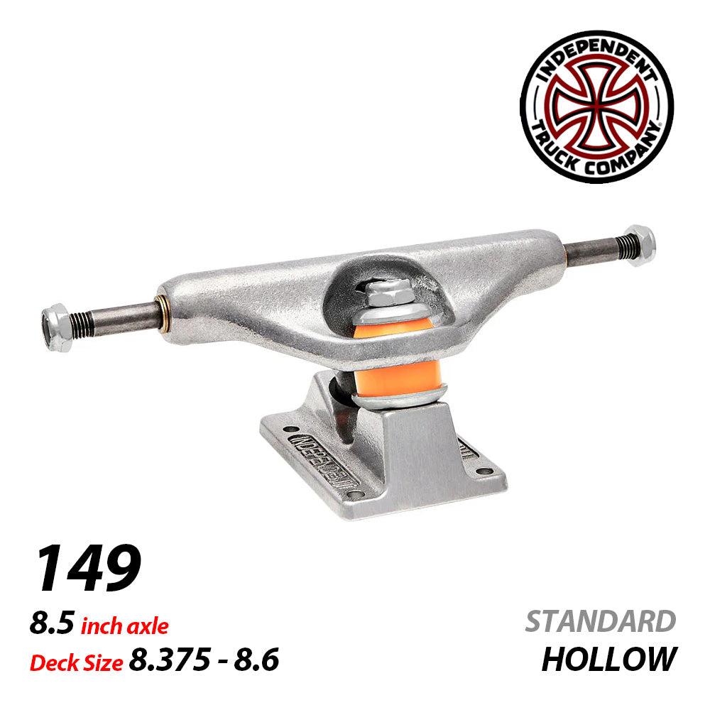 149 STAGE 11 HOLLOW SILVER STANDARD SKATEBOARD TRUCKS