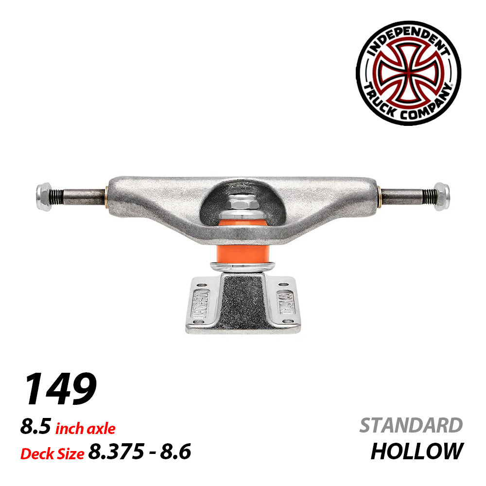 149 STAGE 11 HOLLOW SILVER STANDARD SKATEBOARD TRUCKS
