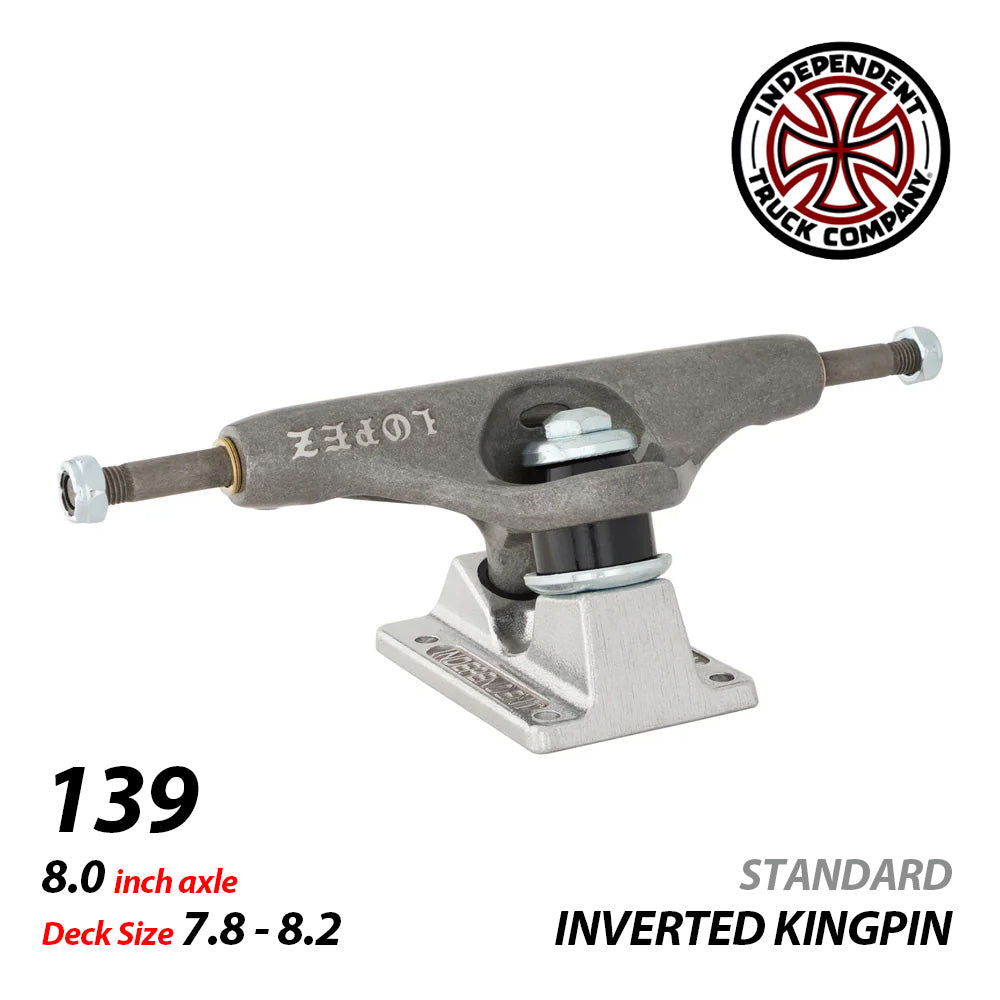 139 STAGE 11 LOUIE LOPEZ INVERTED KINGPIN TRANS BLACK STANDARD SKATEBOARD TRUCKS