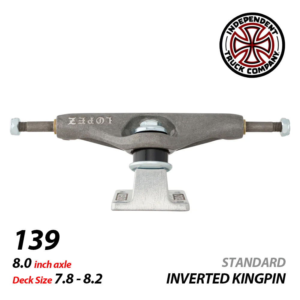 139 STAGE 11 LOUIE LOPEZ INVERTED KINGPIN TRANS BLACK STANDARD SKATEBOARD TRUCKS