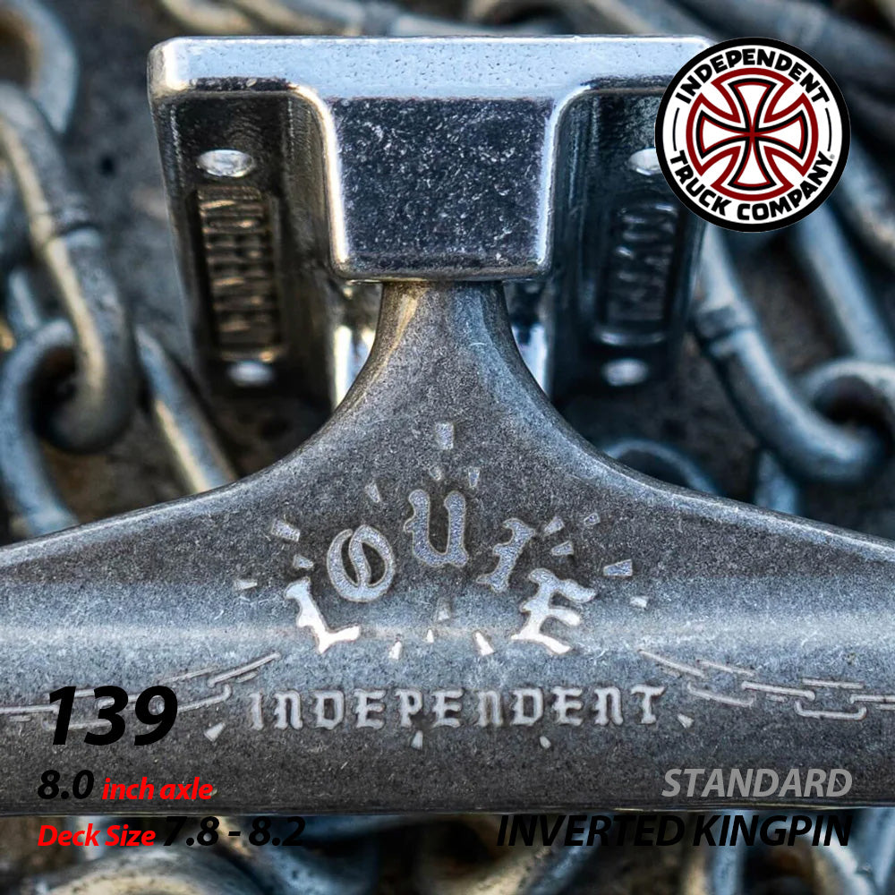 139 STAGE 11 LOUIE LOPEZ INVERTED KINGPIN TRANS BLACK STANDARD SKATEBOARD TRUCKS