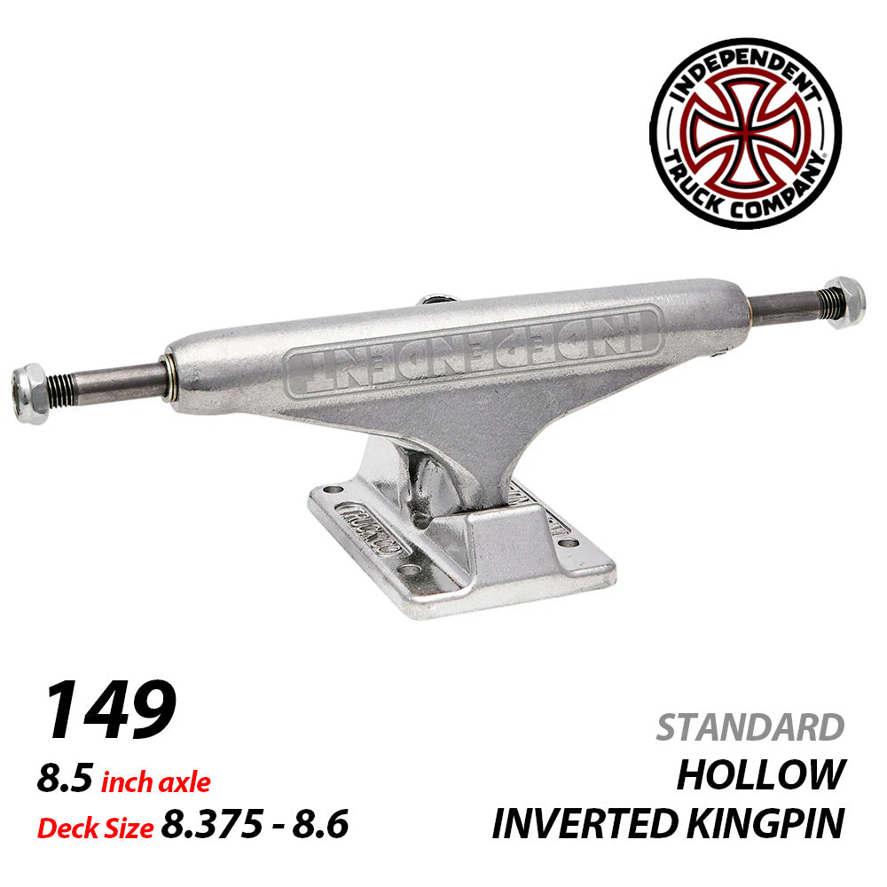 149 HOLLOW IKP BAR POLISHED SILVER STANDARD TRUCKS STAGE11