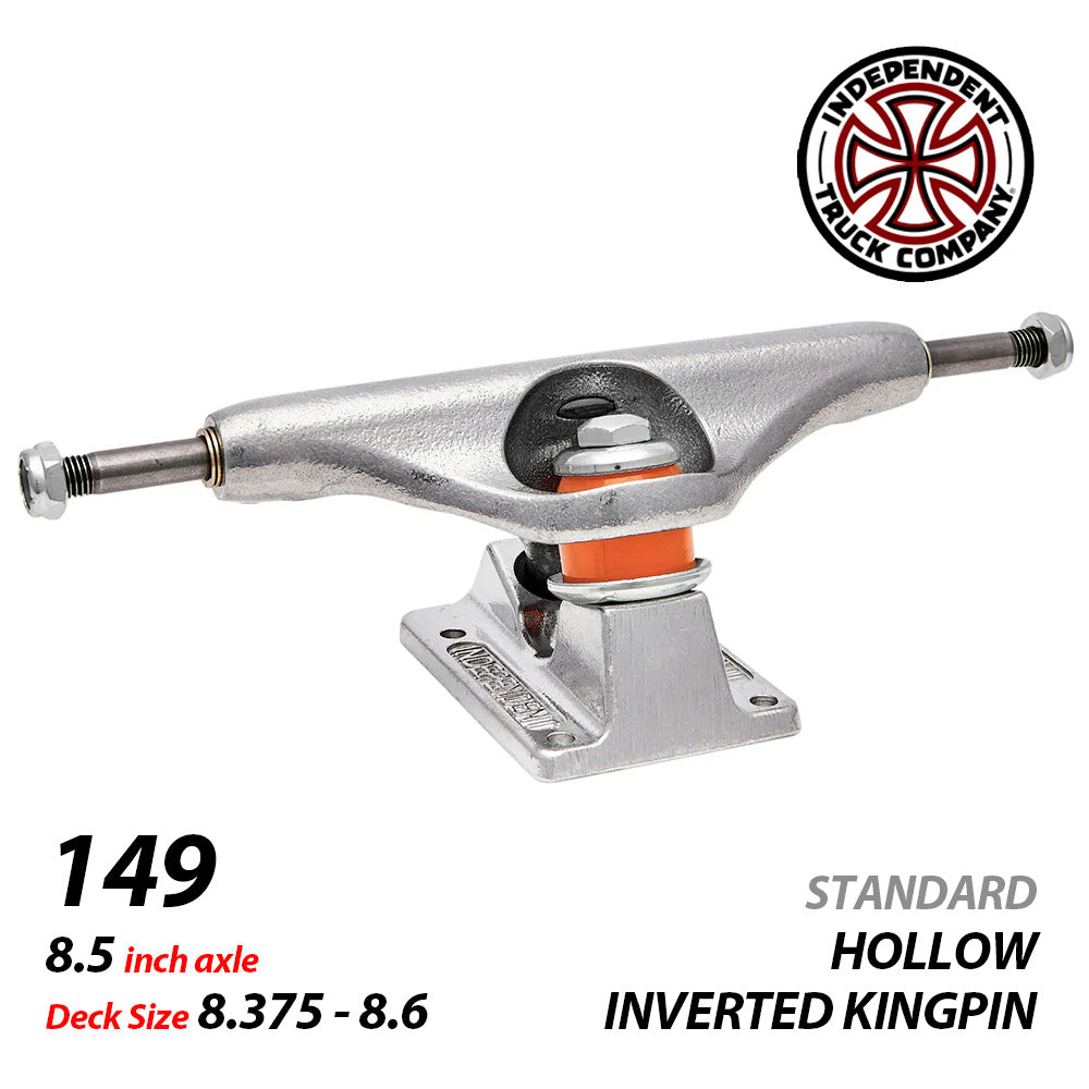149 HOLLOW IKP BAR POLISHED SILVER STANDARD TRUCKS STAGE11