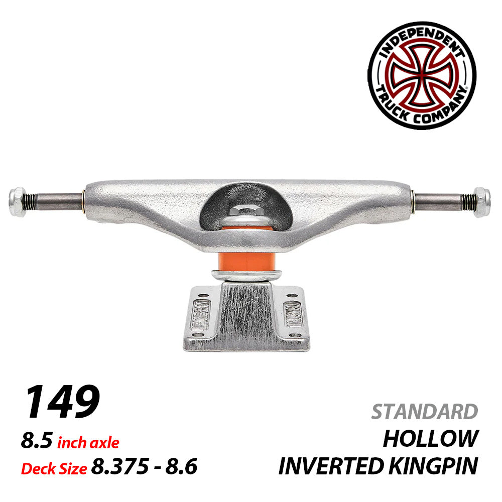 149 HOLLOW IKP BAR POLISHED SILVER STANDARD TRUCKS STAGE11