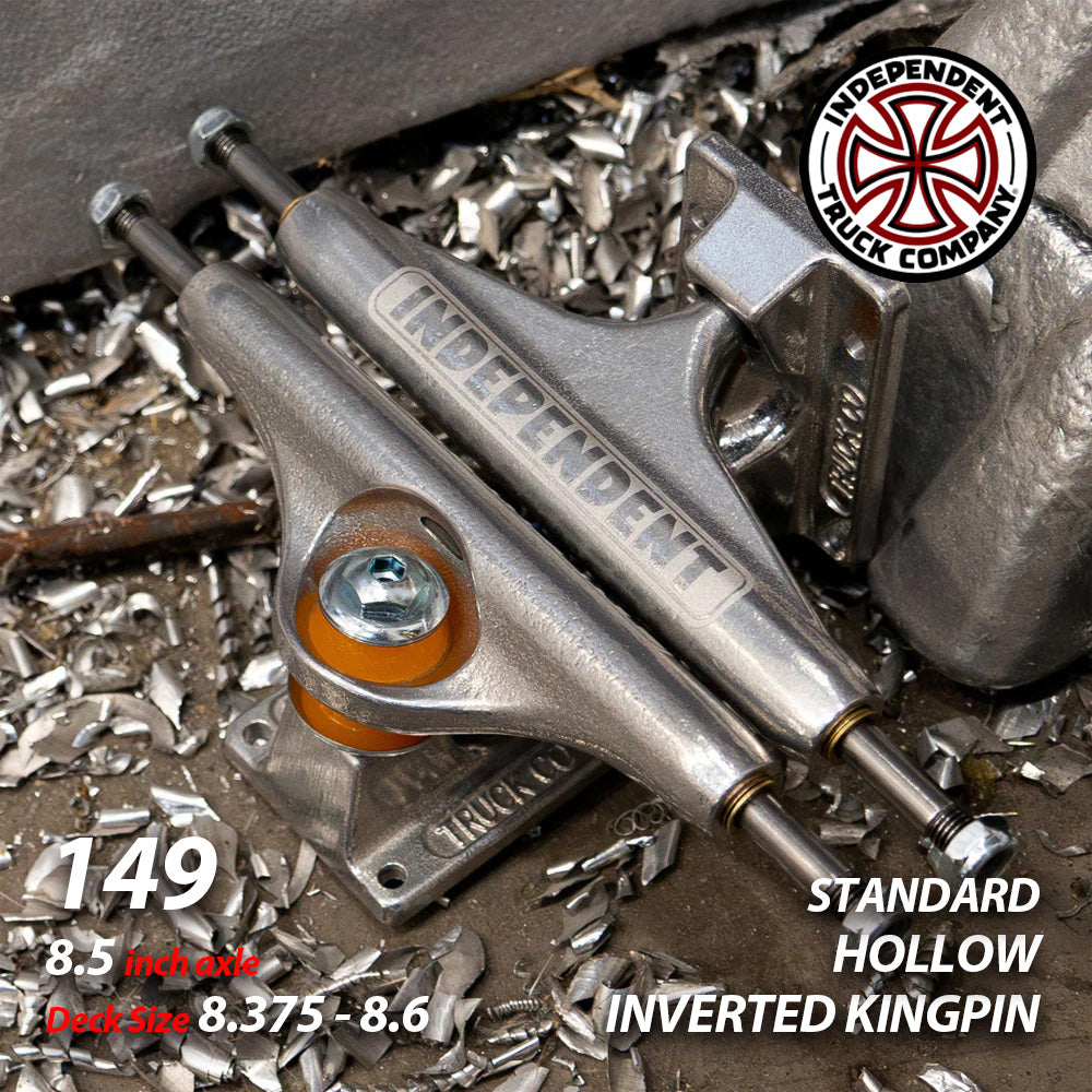 149 HOLLOW IKP BAR POLISHED SILVER STANDARD TRUCKS STAGE11