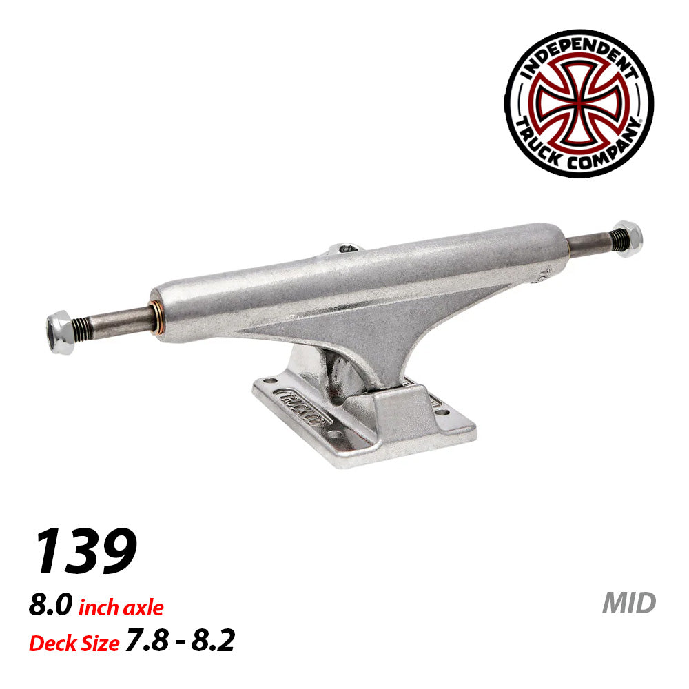 139 STAGE 11 POLISHED MID SKATEBOARD TRUCKS