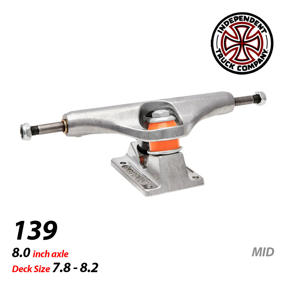 139 STAGE 11 POLISHED MID SKATEBOARD TRUCKS