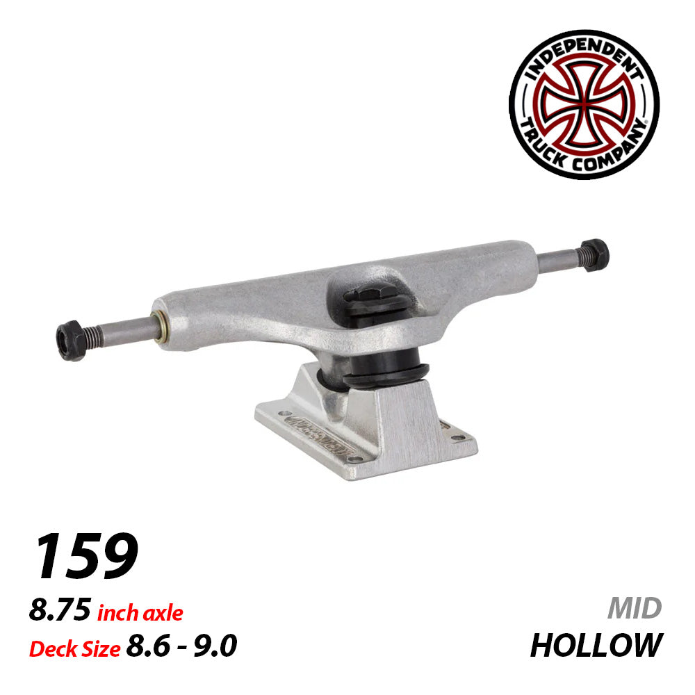 159 STAGE 11 HOLLOW REYNOLDS BLOCK SILVER MID SKATEBOARD TRUCKS
