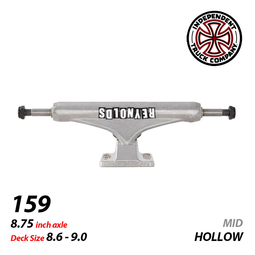 159 STAGE 11 HOLLOW REYNOLDS BLOCK SILVER MID SKATEBOARD TRUCKS