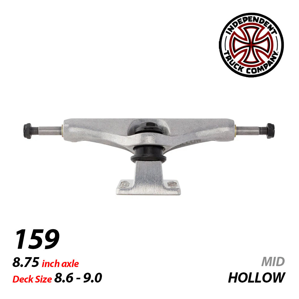 159 STAGE 11 HOLLOW REYNOLDS BLOCK SILVER MID SKATEBOARD TRUCKS