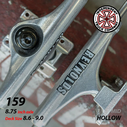 159 STAGE 11 HOLLOW REYNOLDS BLOCK SILVER MID SKATEBOARD TRUCKS