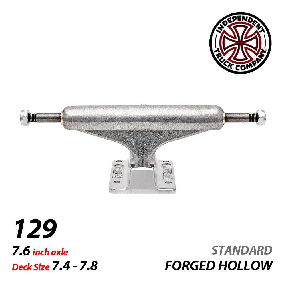 129 STAGE 11 FORGED HOLLOW SILVER STANDARD SKATEBOARD TRUCKS