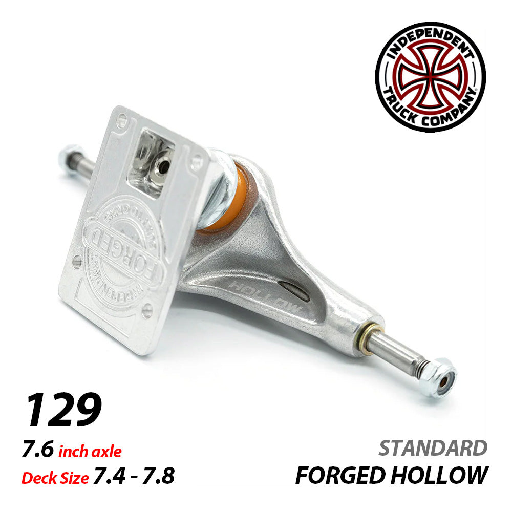 129 STAGE 11 FORGED HOLLOW SILVER STANDARD SKATEBOARD TRUCKS
