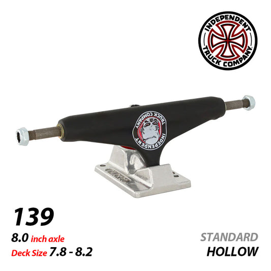 139 STAGE 11 HOLLOW OMAR HASSAN BLACK SILVER SKATEBOARD TRUCKS
