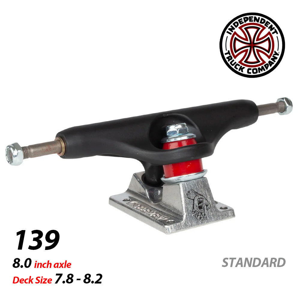 139 SANTA CRUZ BLACK/SILVER STANDARD TRUCKS STAGE11