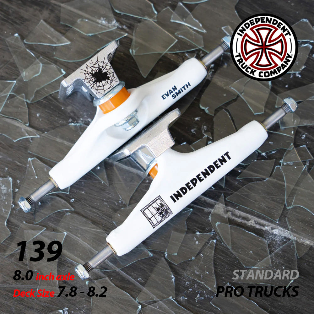 139 EVAN SMITH WHITE/SILVER STANDARD TRUCKS STAGE11