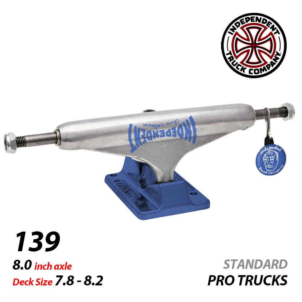 139 CHRIS COLBOURN FACES SILVER/ANO BLUE STANDARD TRUCKS STAGE11