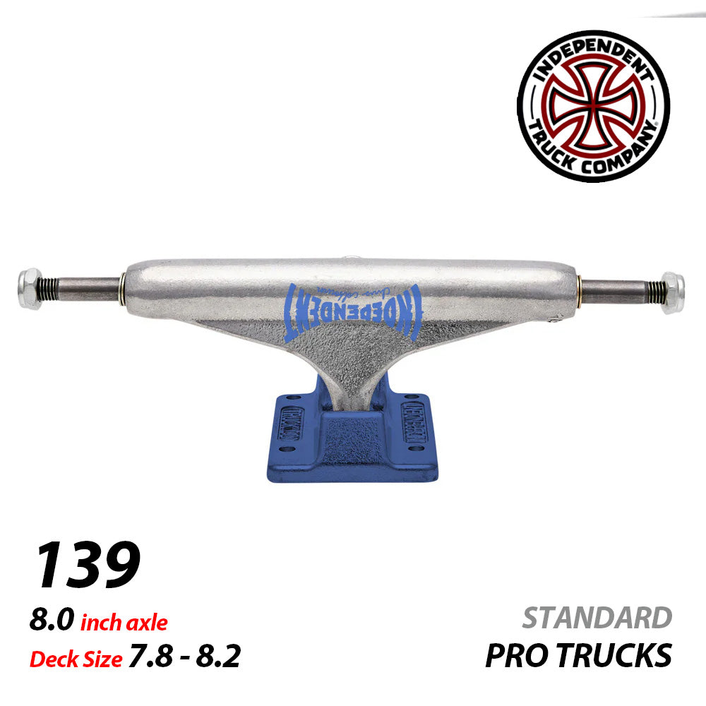 139 CHRIS COLBOURN FACES SILVER/ANO BLUE STANDARD TRUCKS STAGE11