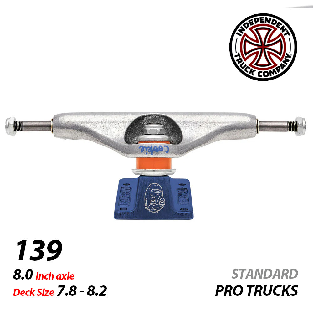 139 CHRIS COLBOURN FACES SILVER/ANO BLUE STANDARD TRUCKS STAGE11