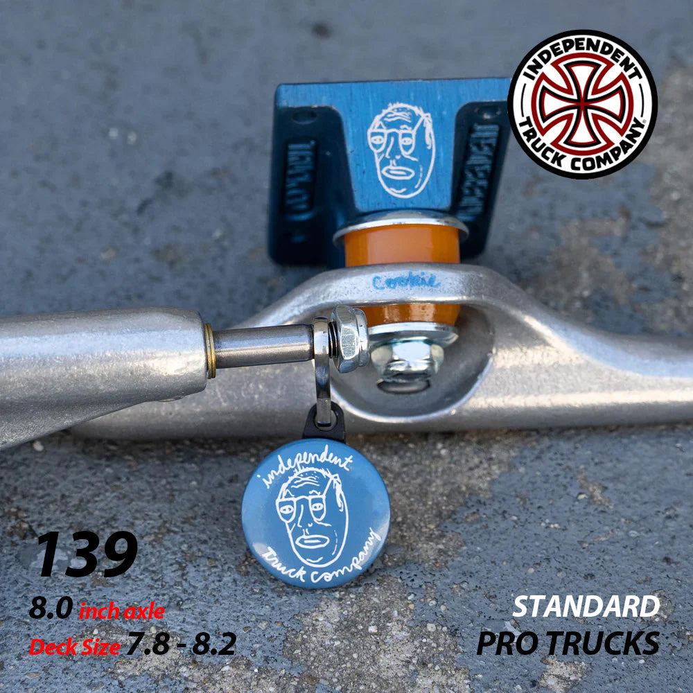 139 CHRIS COLBOURN FACES SILVER/ANO BLUE STANDARD TRUCKS STAGE11