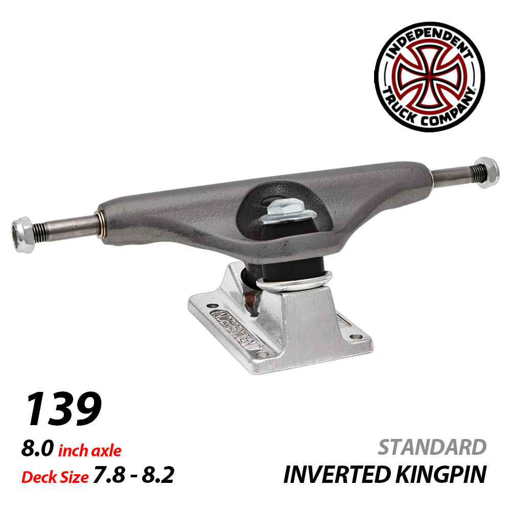 139 IKP STEEL GREY/SILVER STANDARD SKATEBOARD TRUCKS STAGE11