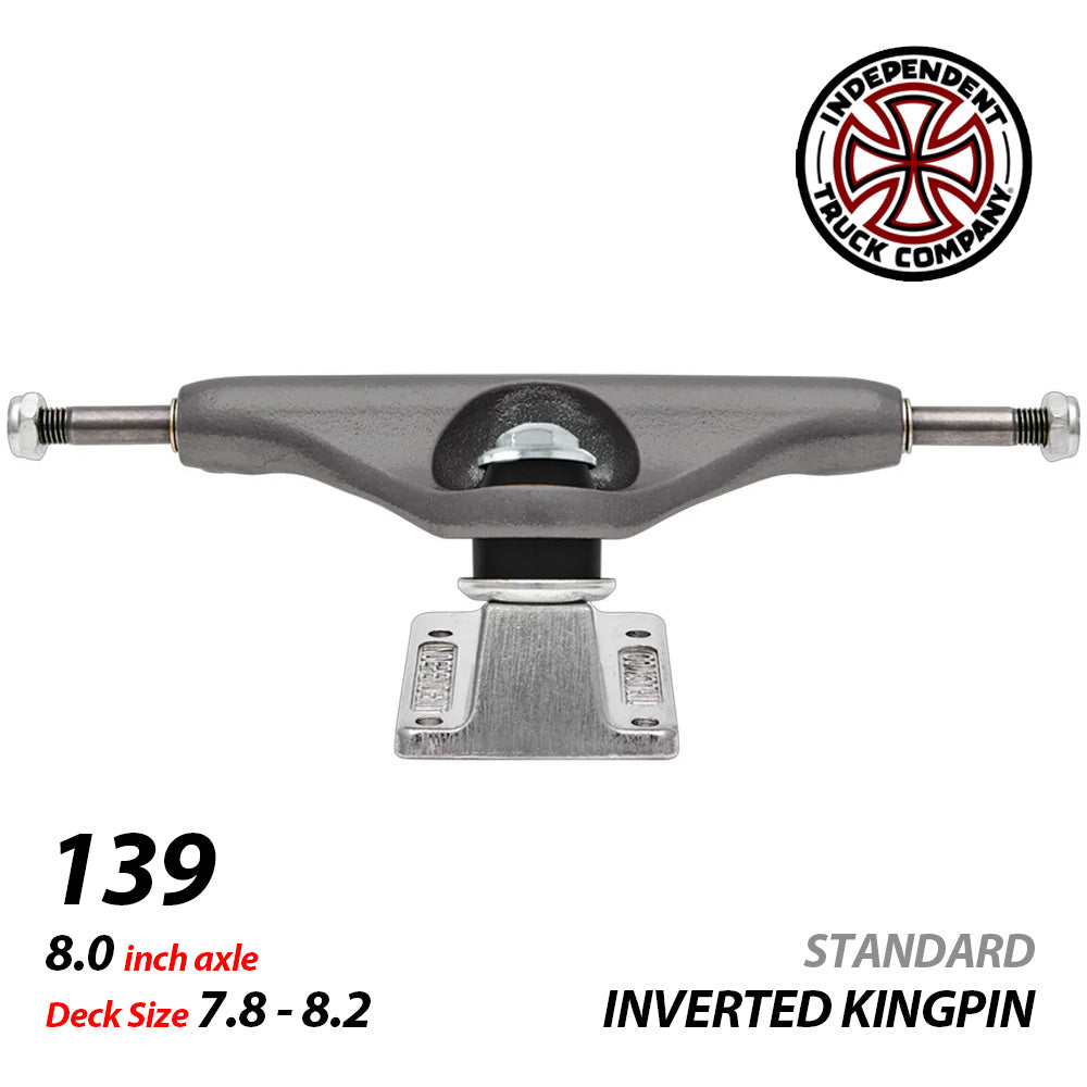 139 IKP STEEL GREY/SILVER STANDARD SKATEBOARD TRUCKS STAGE11