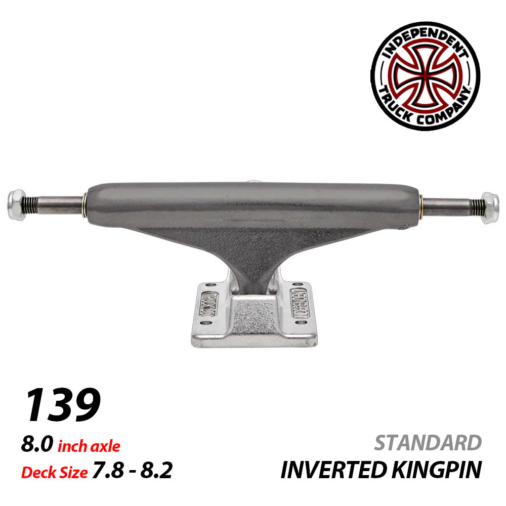 139 IKP STEEL GREY/SILVER STANDARD SKATEBOARD TRUCKS STAGE11