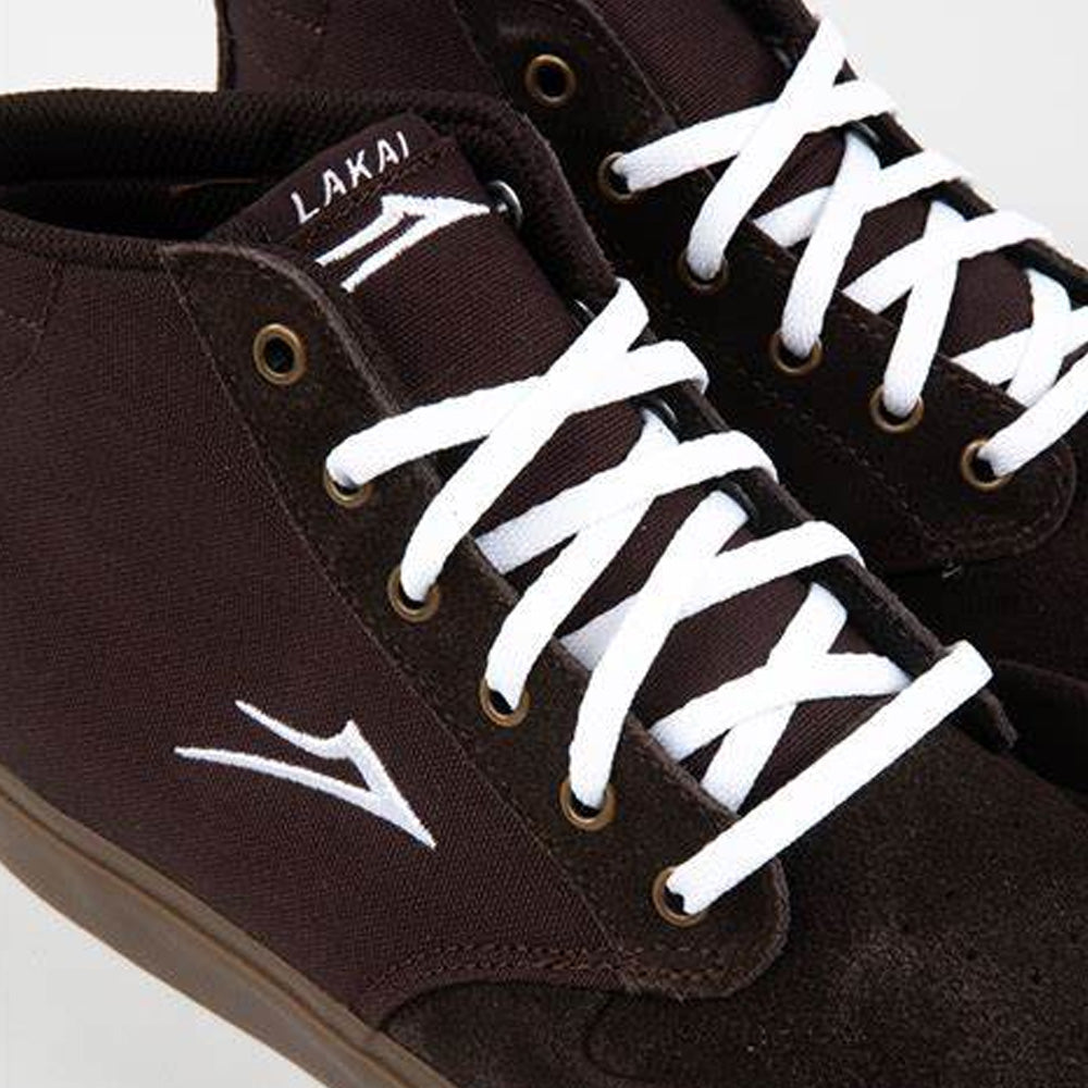 LAKAI RILEY 3 HIGH CHOCOLATE GUM SUEDE