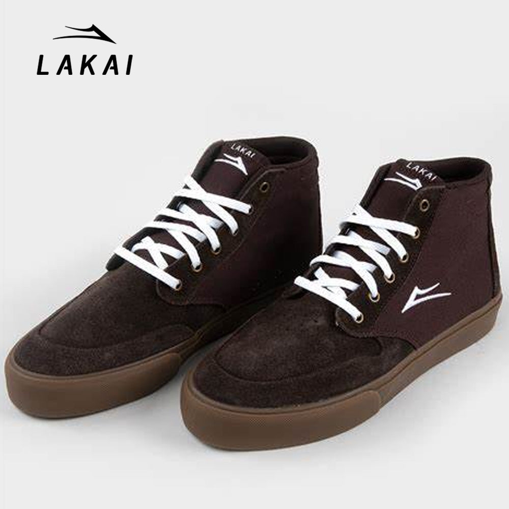 LAKAI RILEY 3 HIGH CHOCOLATE GUM SUEDE