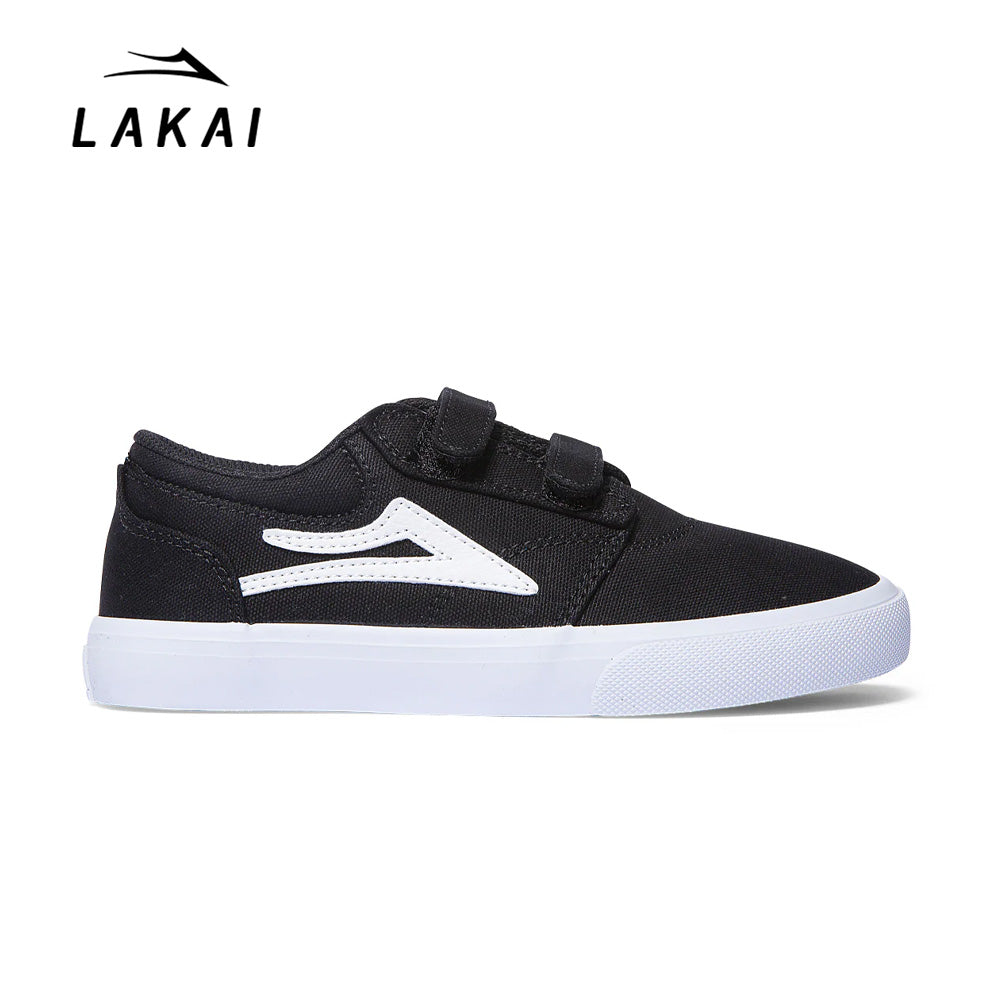 LAKAI GRIFFIN KIDS BLACK CANVAS