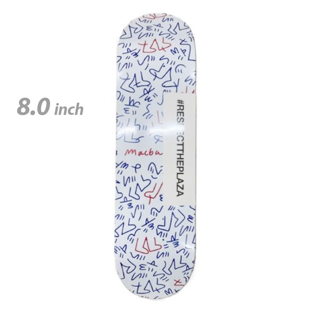 MACBALIFE Lucas Beaufourt Pattern Blue & Red 8.0 Deck