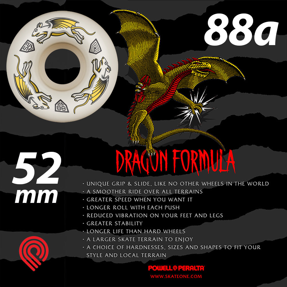 POWELL PERALTA DRGN FORMULA NANO RAT 52mm 34mm 88A