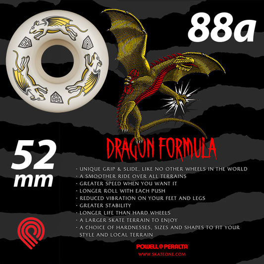 POWELL PERALTA DRGN FORMULA NANO RAT 52mm 34mm 88A