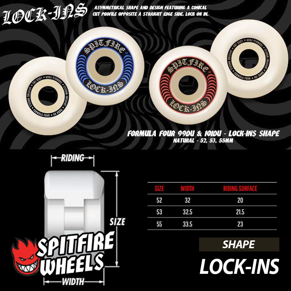 SPITFIRE F4 99D LOCK-INS 52mm 53mm