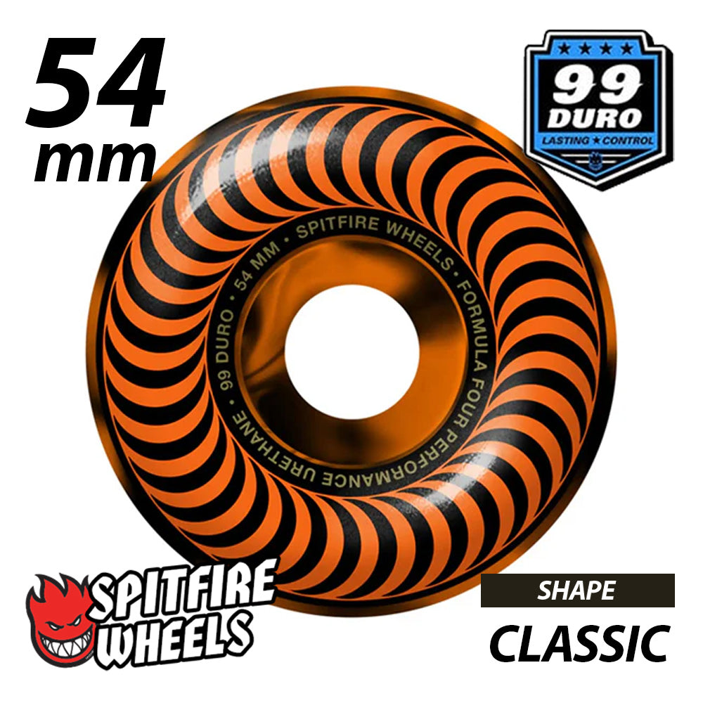 SPITFIRE F4 99D DEVILS NIGHT CLASSIC SWIRL CLASSIC SHAPE 52mm 54mm