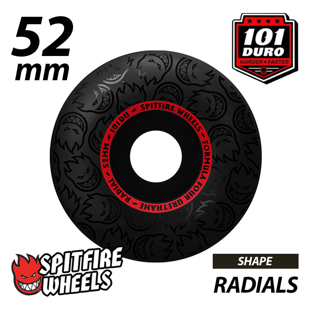 SPITFIRE F4 101D BLACK OUT RADIAL 52mm 54mm 58mm