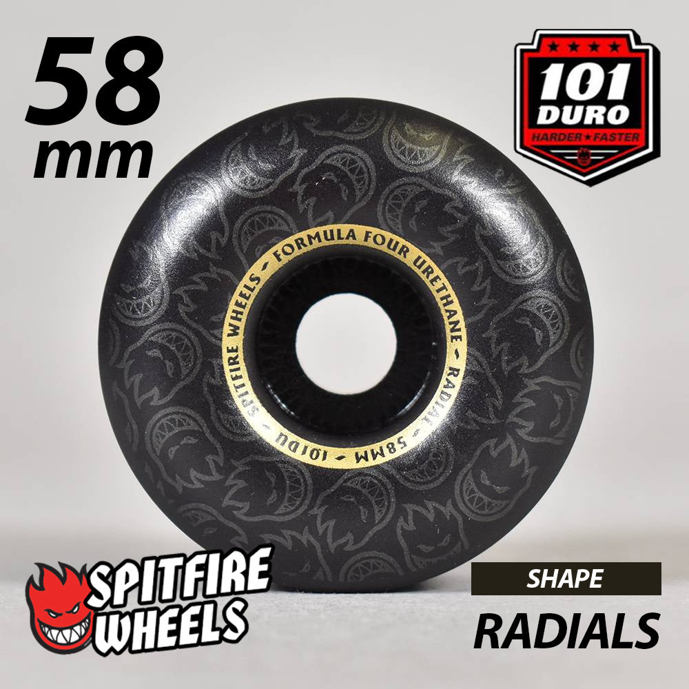 SPITFIRE F4 101D BLACK OUT RADIAL 52mm 54mm 58mm