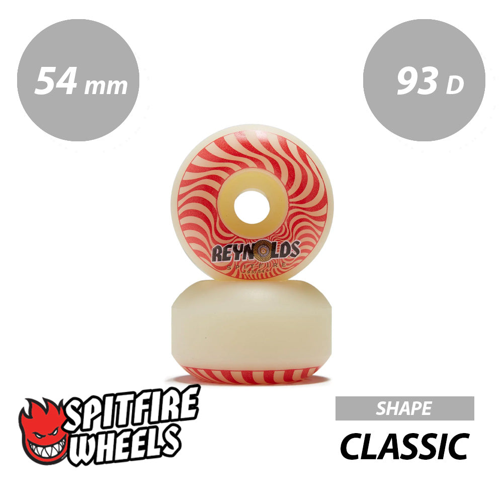 SPITFIRE F4 93D ANDREW REYNOLDS CLASSIC SHAPE 52mm 53mm 54mm