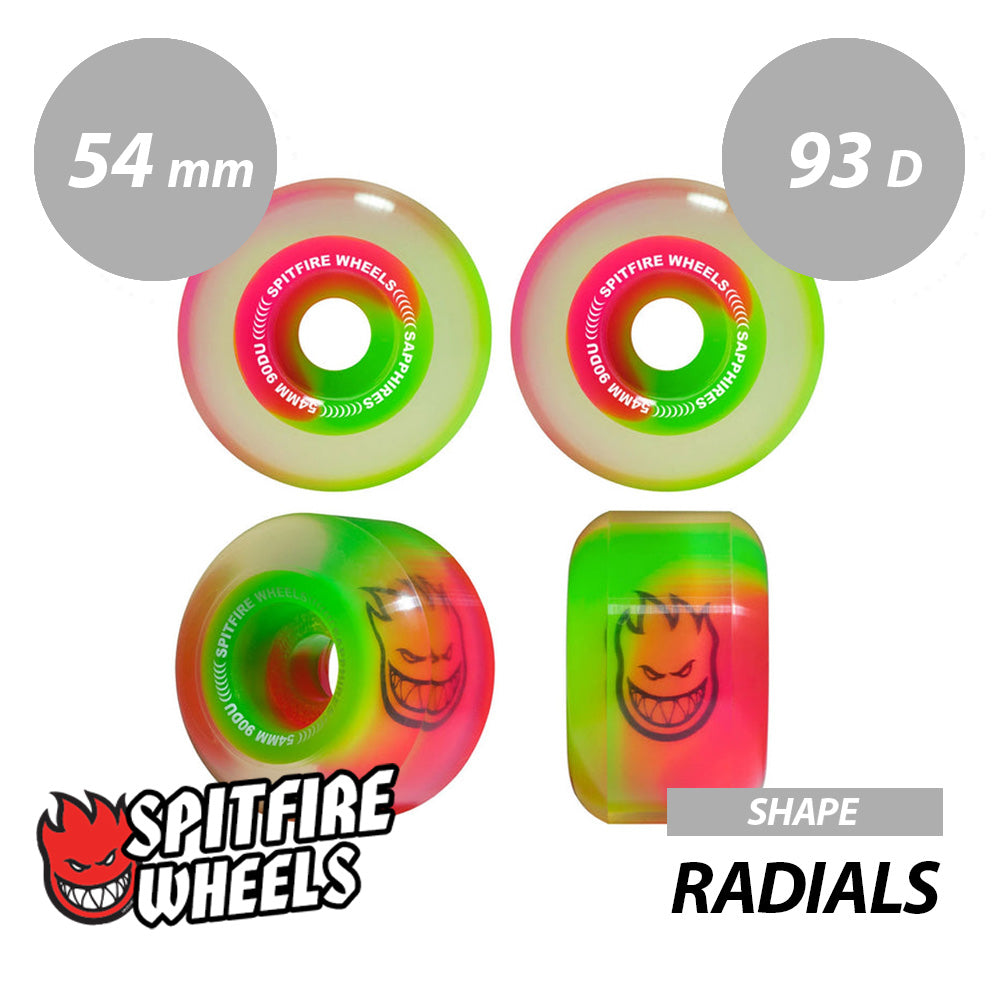 SPITFIRE 90D SAPPHIRES RADIALS SHAPE 53mm 54mm 56mm 58mm