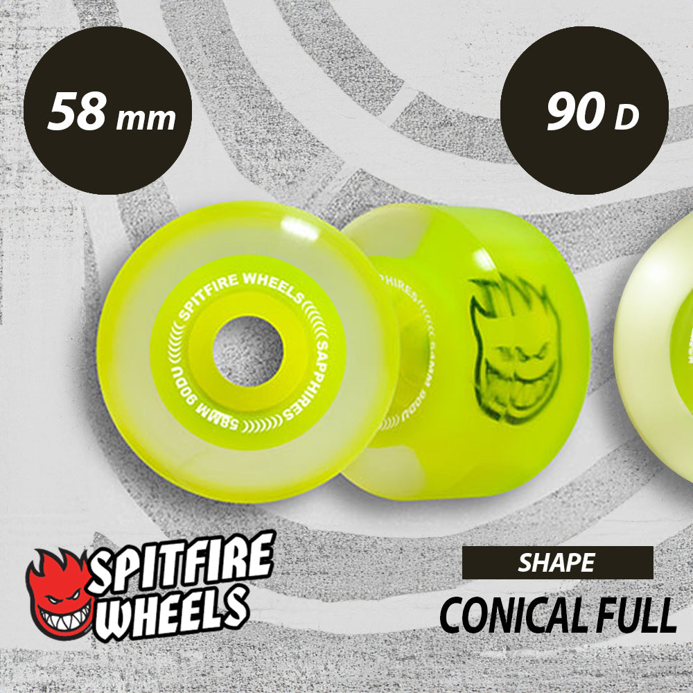 SPITFIRE 90D SAPPHIRES NEON CONICAL FULL SHAPE 56mm 58mm 60mm