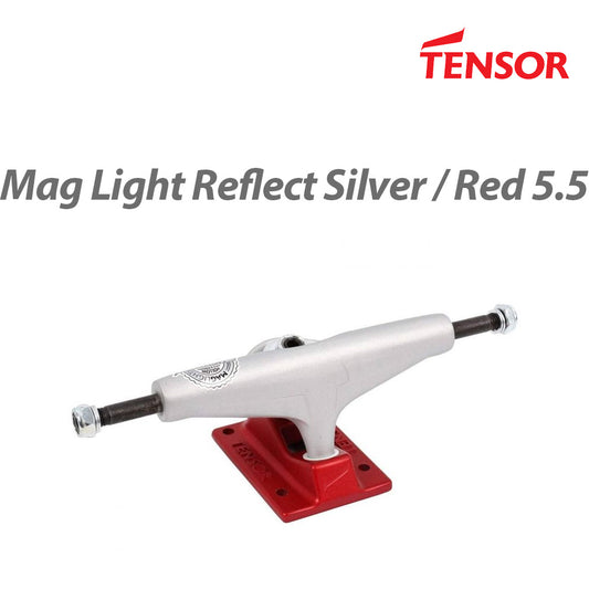 TENSOR Trucks Mag Light Reflect Silver  Red 5.5