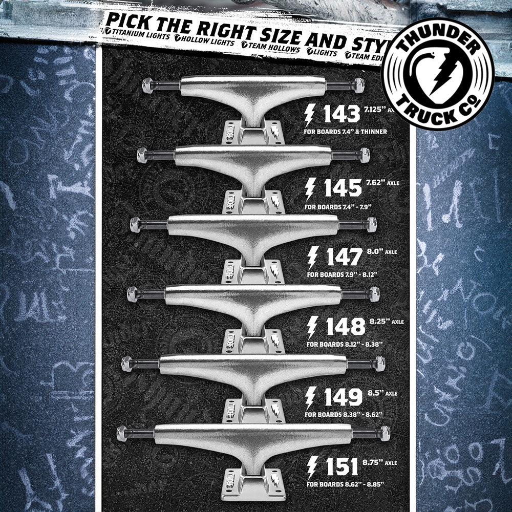 THUNDER TRUCK POLISHED HOLLOW LIGHTS II 145 /147 / 148 / 149 / 151