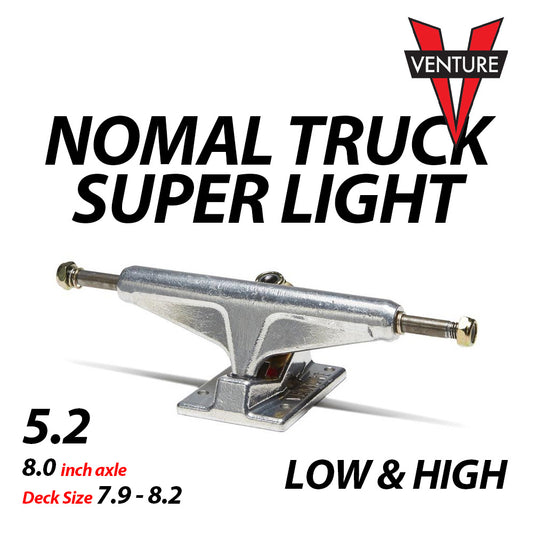VENTURE TRUCKS NOMAL TRUCK SUPER LIGHT 5.2 HIGH SILVER