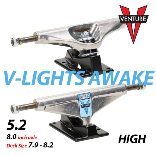 VENTURE TRUCKS 4 V-LIGHTS AWAKE 5.2 HIGH SILVER