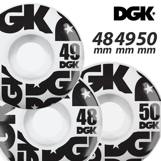 DGK STREET FOURMULA WHEEL WHITE 48mm 49mm 50mm 101a