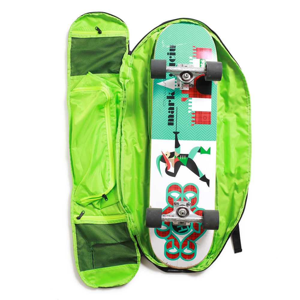エスカポ スケートバッグ escapo skatebag e18_bklg_Black Light green