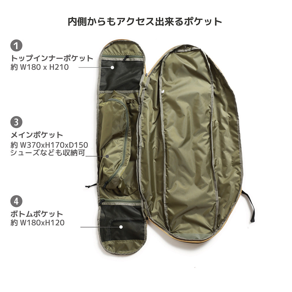 エスカポ スケートバッグ escapo skatebag e19_bgol_Beige Olive