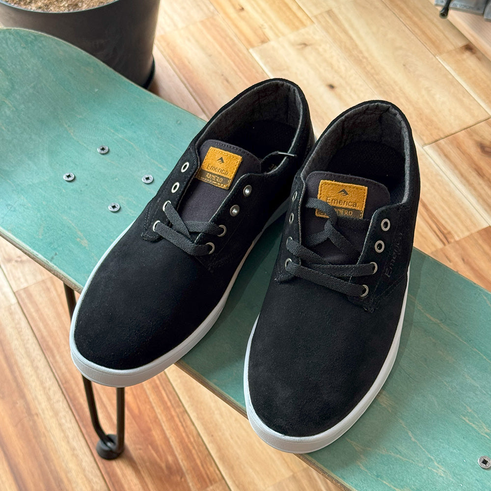 emerica romero laced black black white